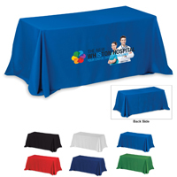 4-Sided Throw Style Table Covers & Table Throws / Fits 8 Foot Table